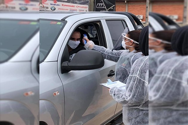 Barreira sanitária contra o coronavírus começa a funcionar em Castro