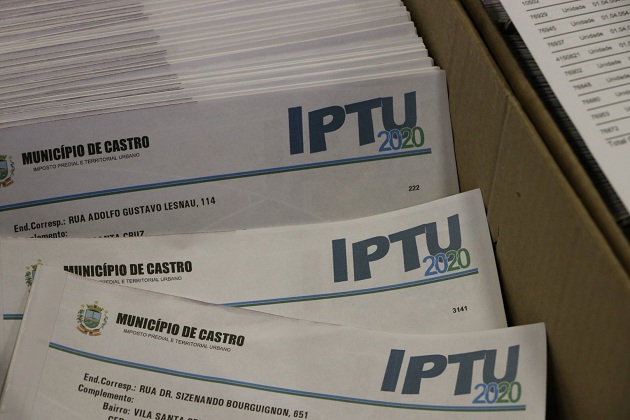 Correios e Prefeitura iniciam entrega dos carnês do IPTU em Castro