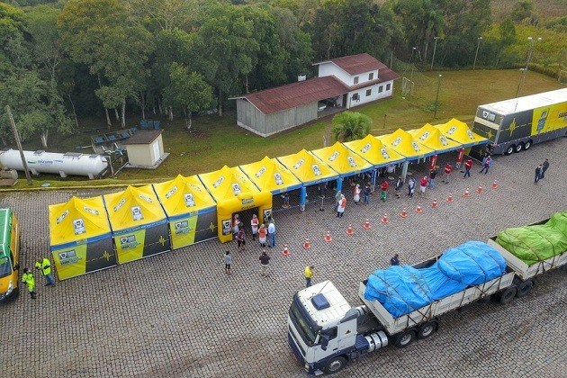 Para proteger caminhoneiros da Covid-19, Governo do Paraná realiza ‘blitz da saúde’