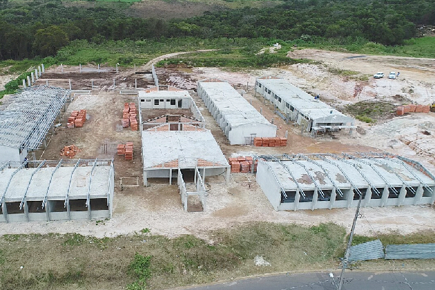 Construção de escola municipal no Bairro Boqueirão, em Carambeí, deve ser concluída em dezembro