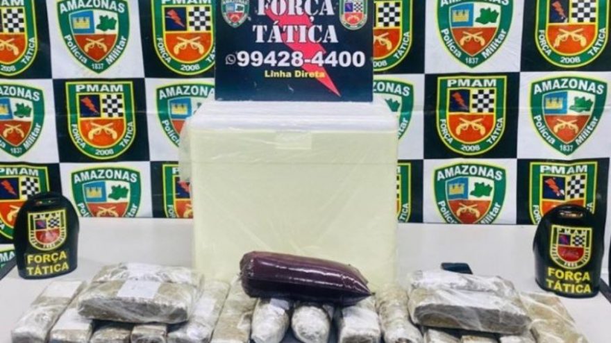 Homem esconde 10 kg de droga em sacos de açaí que seriam enviados para SP