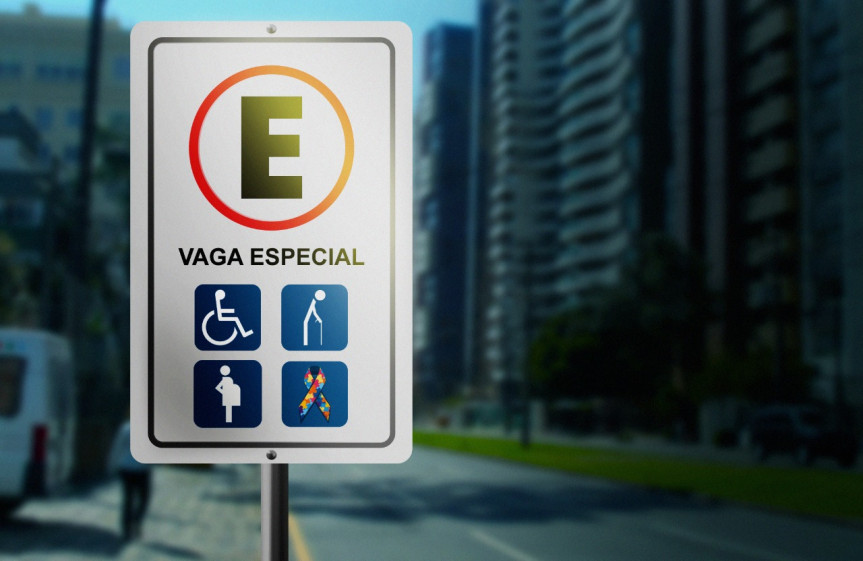 Vagas especiais de estacionamento devem conter o Símbolo Mundial do Autismo