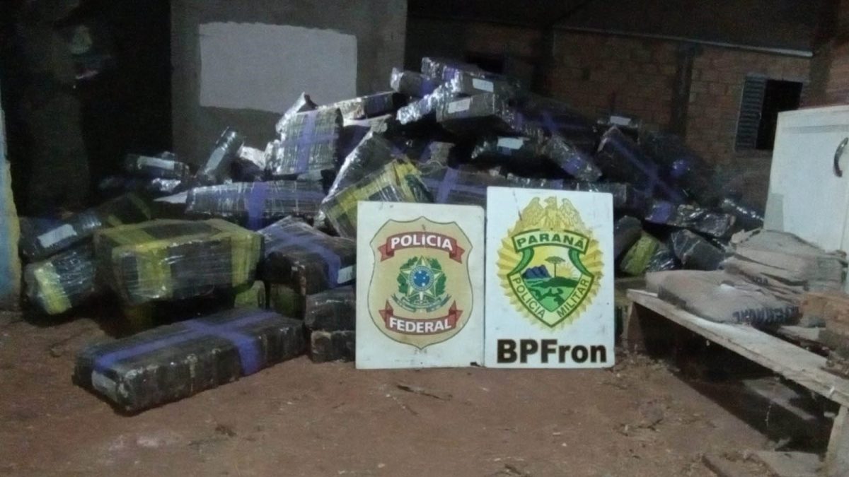 BPFron e Polícia Federal apreendem 2,8 toneladas de drogas em Santa Helena