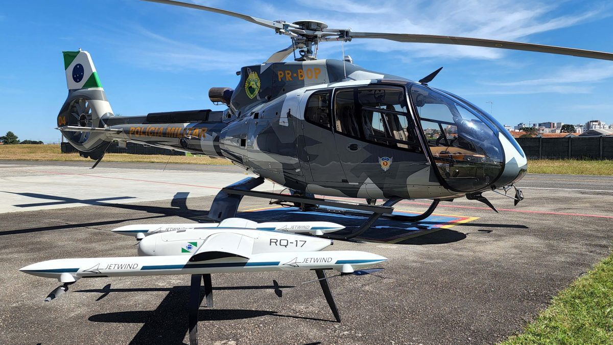 Governo conhece novo modelo de drone que pode auxiliar operações da PM e do Corpo de Bombeiros