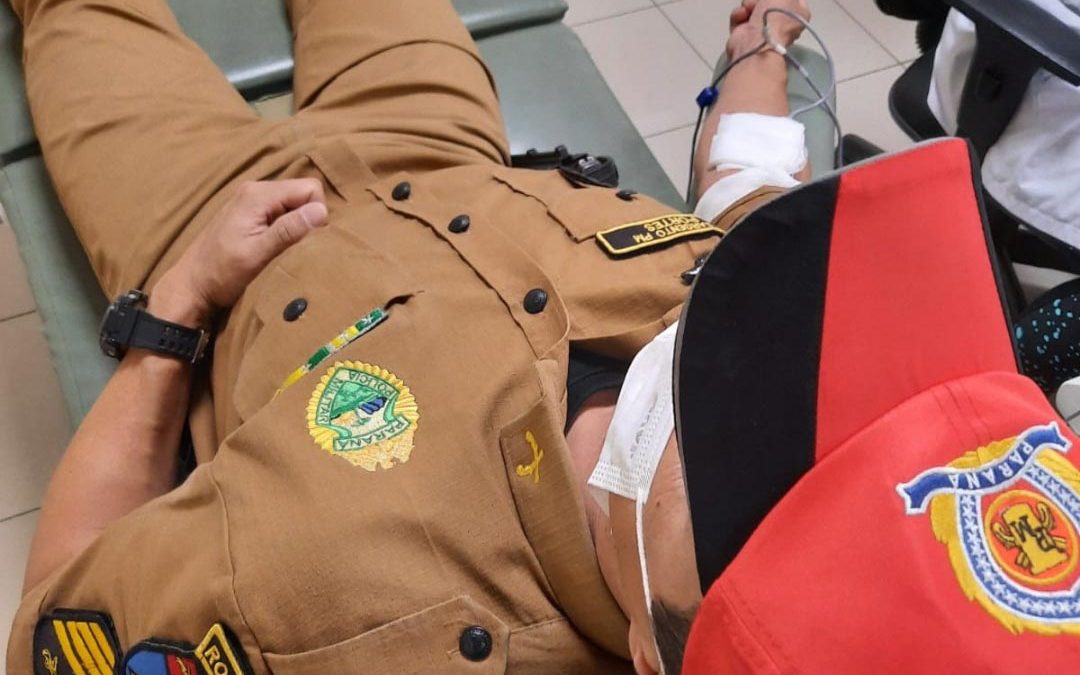 Batalhões de Trânsito doam sangue em alusão ao Maio Amarelo