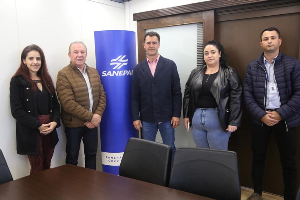 PALMEIRA | Prefeito Sérgio Belich participou de reunião na sede da Sanepar para tratar sobre as demandas do Município