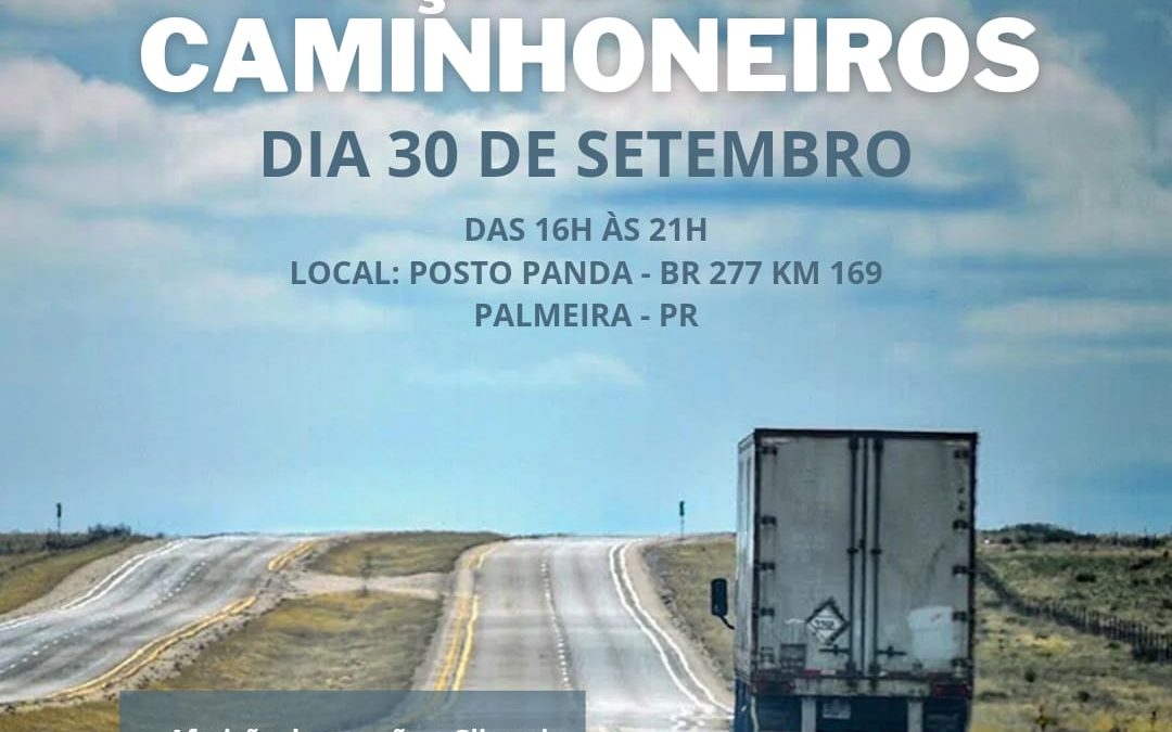 Ação dos caminhoneiros na cidade de Palmeira será nesta sexta (30)