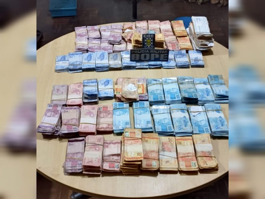 Polícia Militar já recuperou mais de R$ 300 mil após assalto a agência bancária no Litoral