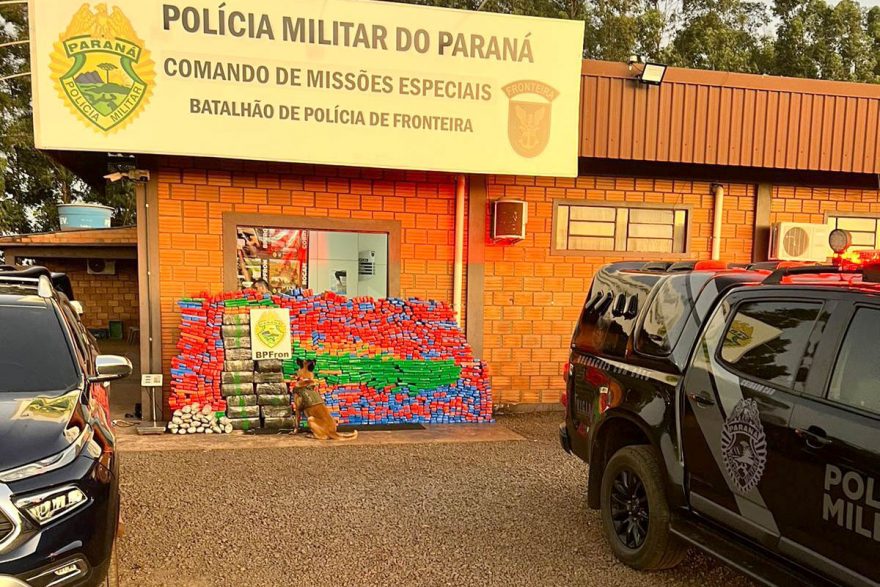 Polícia Militar apreende mais de uma tonelada de drogas no Paraná