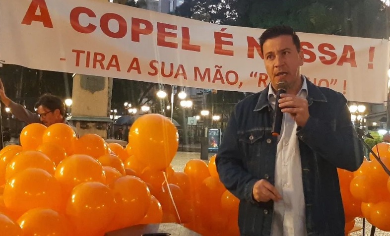 “Privatizar a Copel é sinônimo de energia mais cara e precarização dos serviços”, afirma deputado Arilson Chiorato em ato na cidade de Curitiba