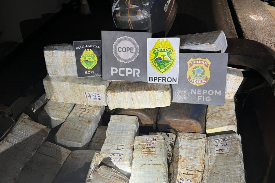 Polícia apreende uma tonelada de drogas em operação que abrange fronteiras e divisas
