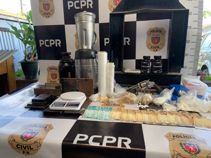 Polícia encontra laboratório de drogas em residência no Paraná